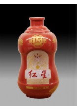 其他釉面酒瓶_07 釉上彩 北京紅星十五年鑒賞.JPG